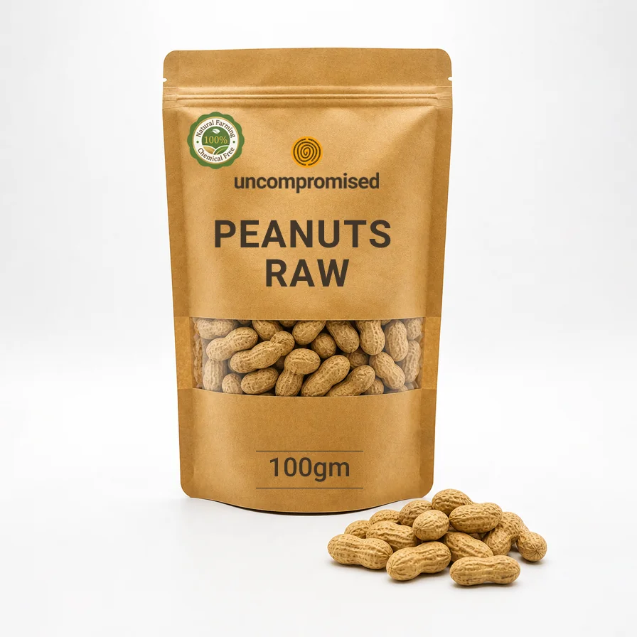 [UNC-PEANUTS-RAW-100G] Peanuts Raw (100 gms)